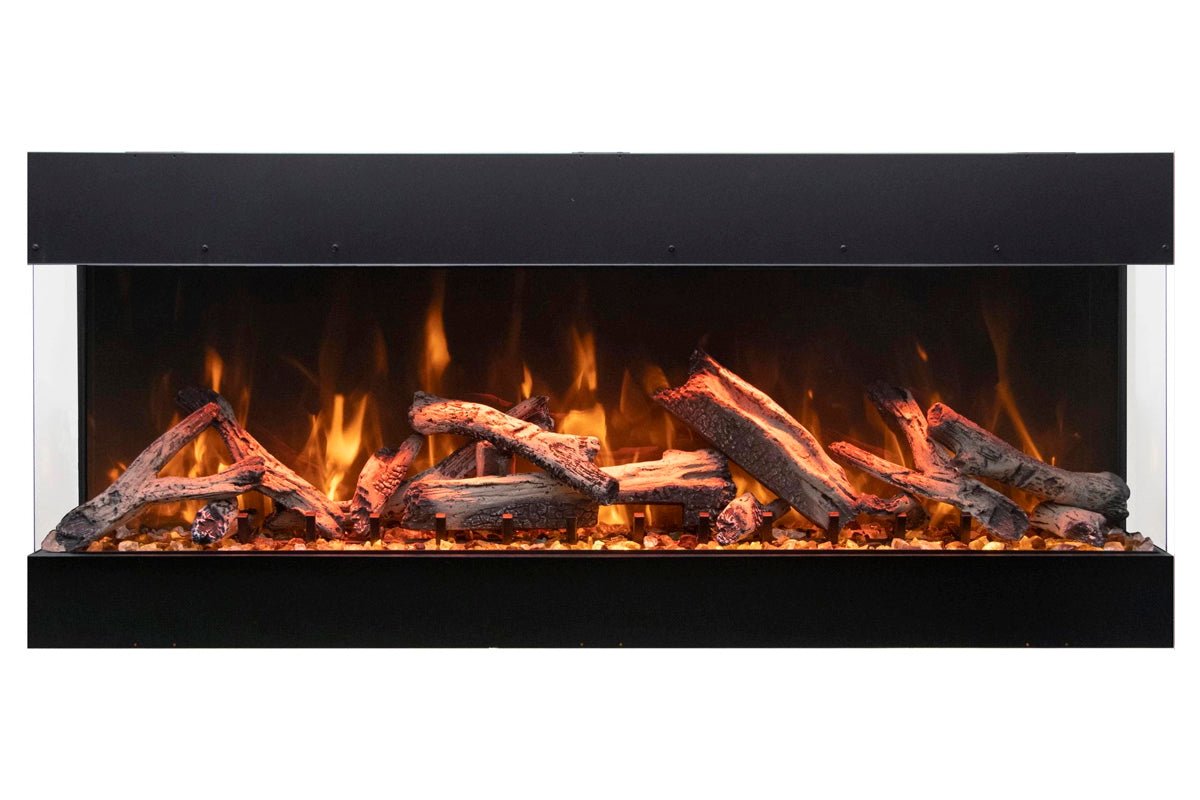 Amantii Tru View Bespoke 55 - inch 3 - Sided Built In Indoor/Outdoor Electric Fireplace - by Amantii | Buy at Agent BBQ