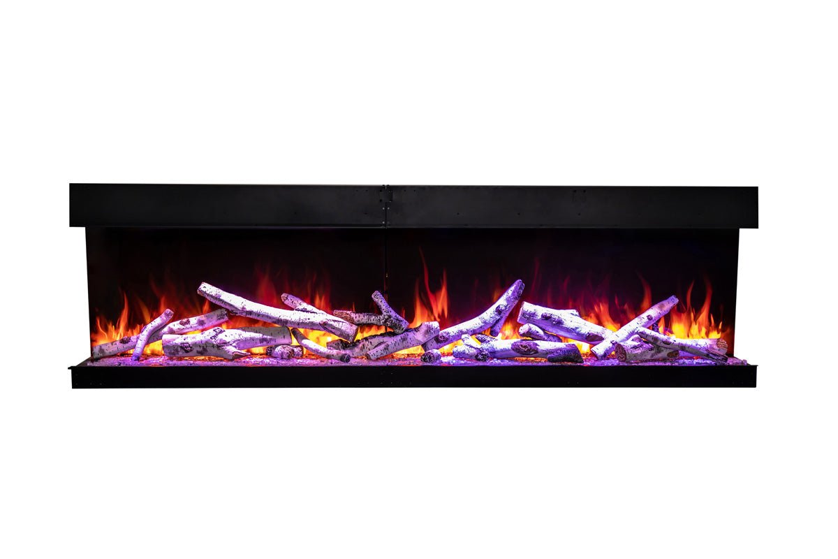 Amantii Tru View Bespoke 75 - inch 3 - Sided Built In Indoor/Outdoor Electric Fireplace - by Amantii | Buy at Agent BBQ