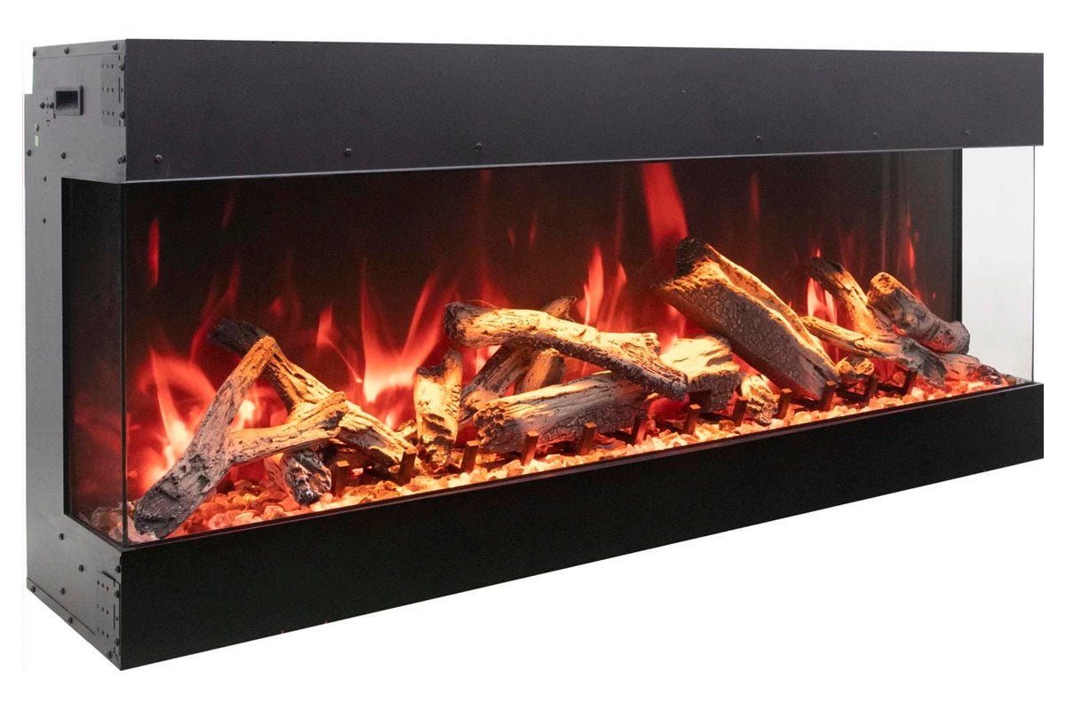 Amantii Tru View Bespoke 75 - inch 3 - Sided Built In Indoor/Outdoor Electric Fireplace - by Amantii | Buy at Agent BBQ