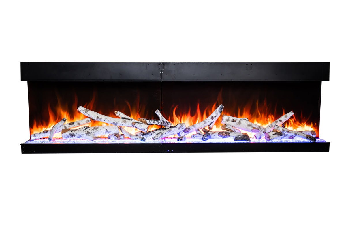 Amantii Tru View Bespoke 75 - inch 3 - Sided Built In Indoor/Outdoor Electric Fireplace - by Amantii | Buy at Agent BBQ
