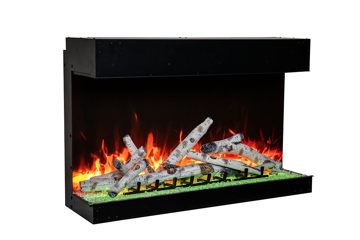 Amantii Tru View Bespoke 85 - inch 3 - Sided Built In Indoor/Outdoor Electric Fireplace - by Amantii | Buy at Agent BBQ