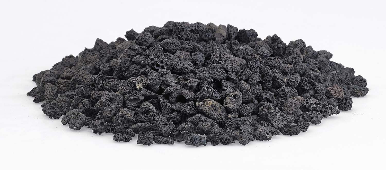 American Fire Glass 10 - Pound Black Lava Rock, Small .25 - .5 Inch - by American Fire Glass | Buy at Agent BBQ