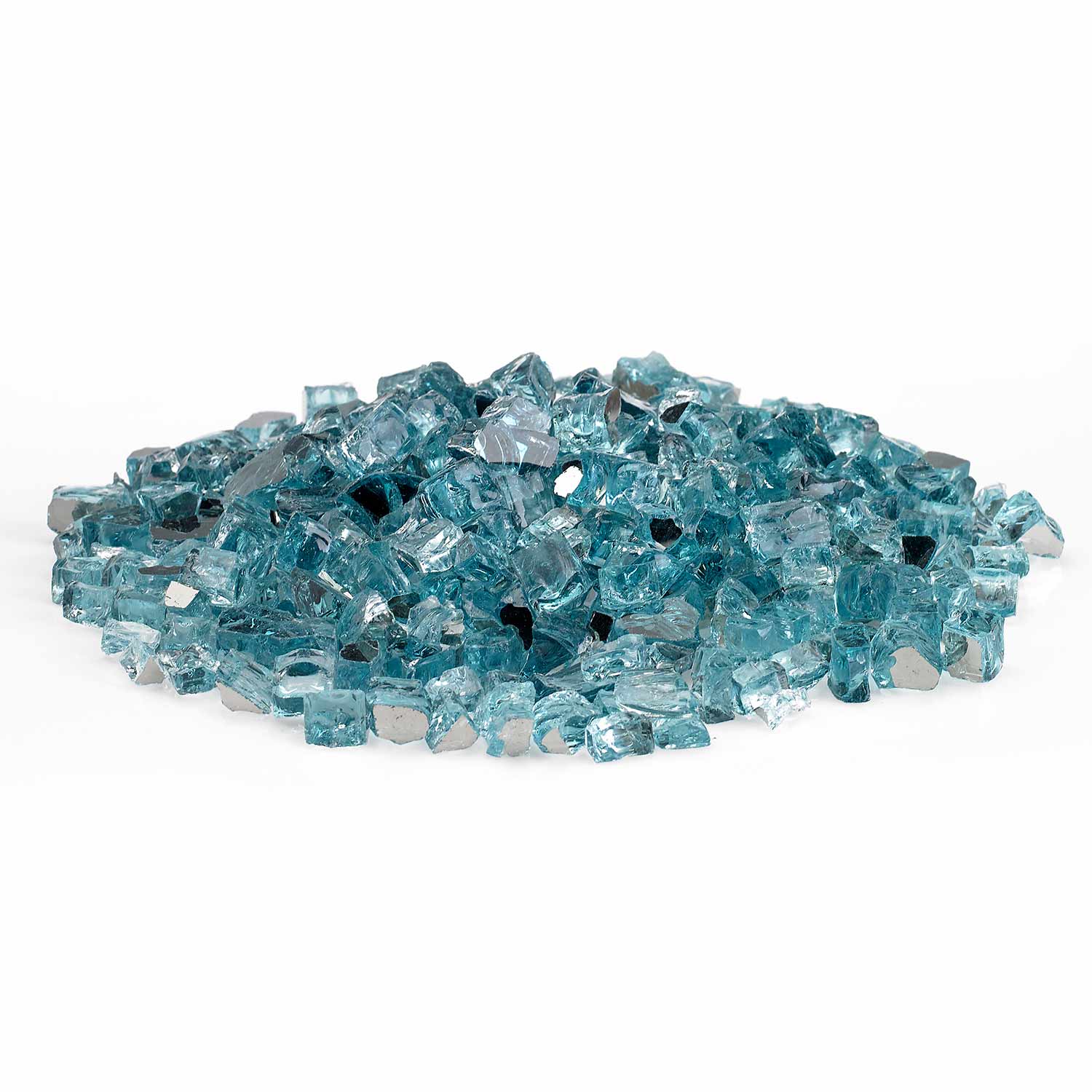 American Fire Glass 1/2 - Inch Classic Fire Glass, 10 - Pounds, Azuria - by American Fire Glass | Buy at Agent BBQ