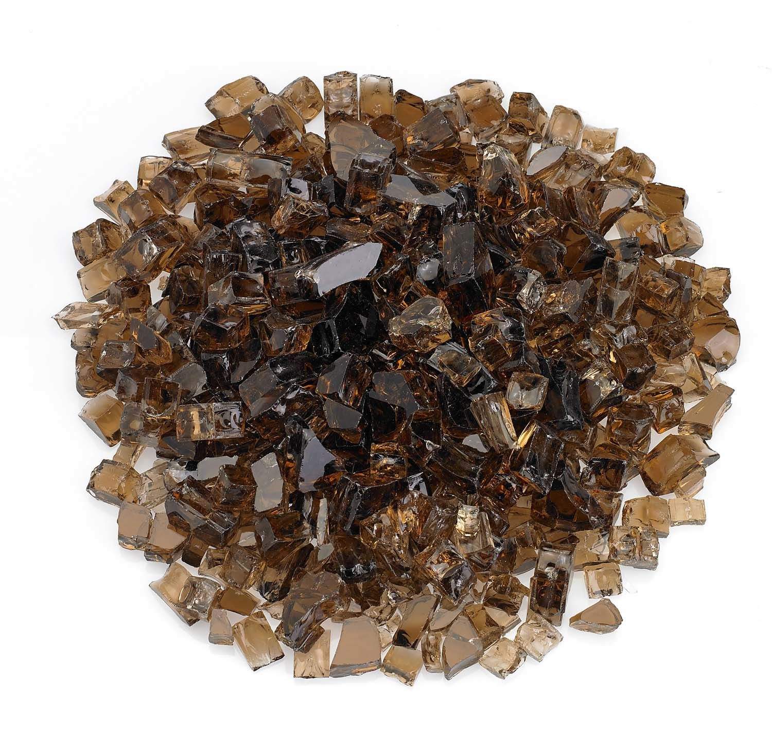 American Fire Glass 1/2 - Inch Classic Fire Glass, 10 - Pounds, Copper - by American Fire Glass | Buy at Agent BBQ