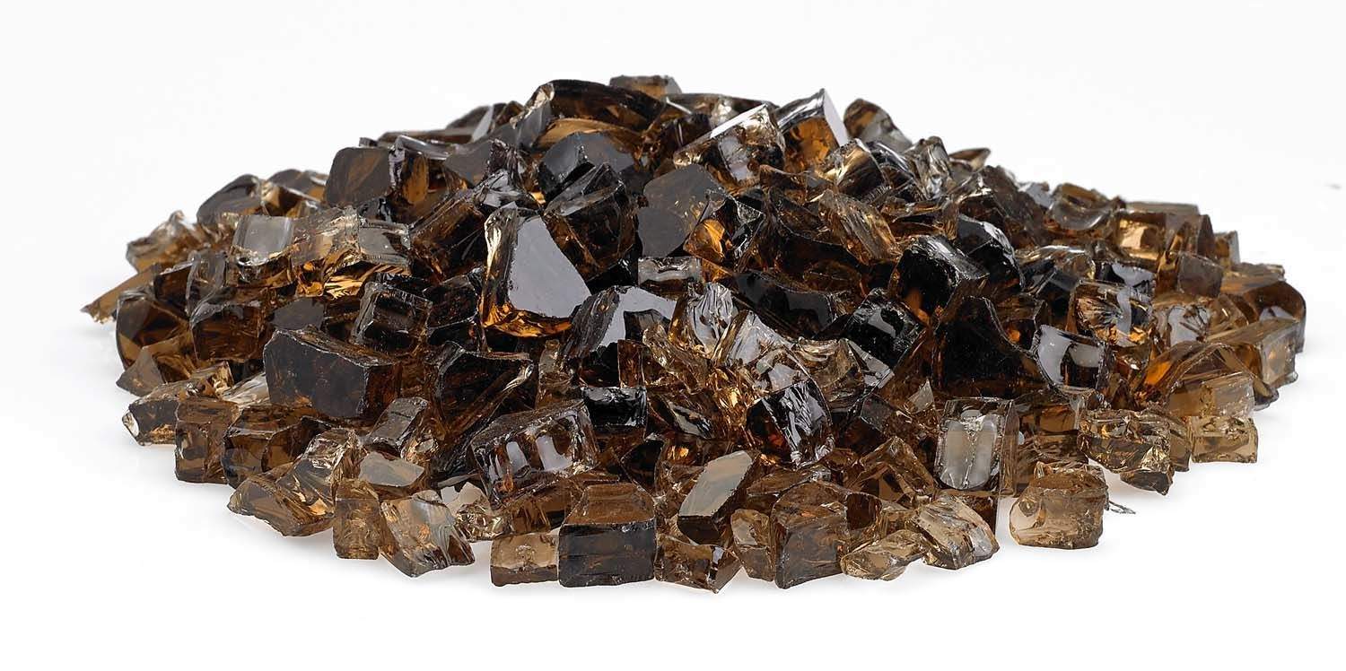 American Fire Glass 1/2 - Inch Classic Fire Glass, 10 - Pounds, Copper - by American Fire Glass | Buy at Agent BBQ