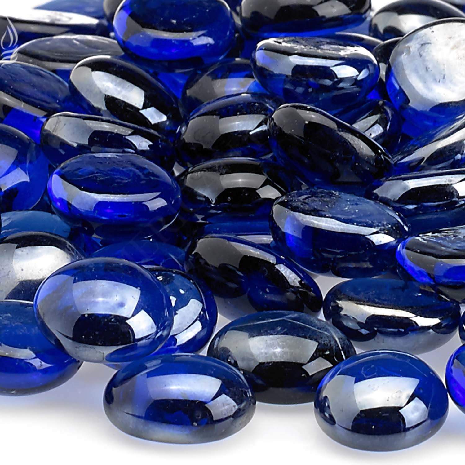 American Fire Glass 1/2 - Inch Fire Glass Beads, 10 - Pounds, Royal Blue Luster - by American Fire Glass | Buy at Agent BBQ