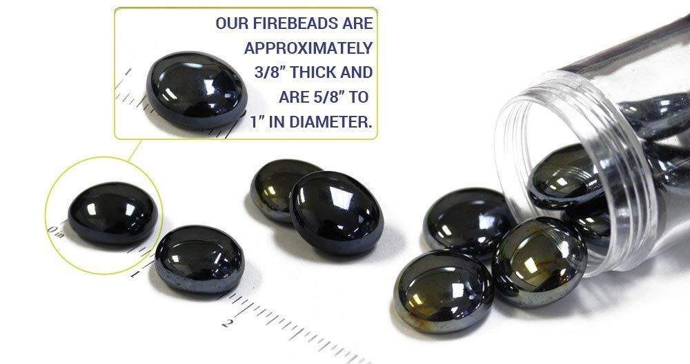 American Fire Glass 1/2 - Inch Fire Glass Beads, 10 - Pounds, Royal Blue Luster - by American Fire Glass | Buy at Agent BBQ