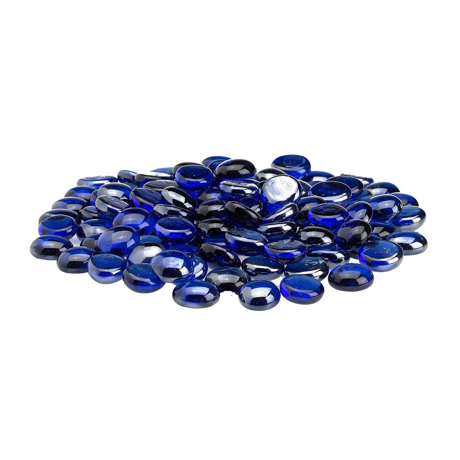 American Fire Glass 1/2 - Inch Fire Glass Beads, 10 - Pounds, Royal Blue Luster - by American Fire Glass | Buy at Agent BBQ