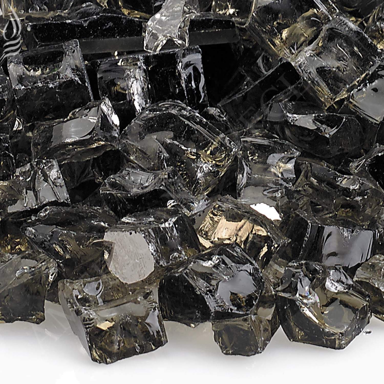 American Fire Glass 1/2 - Inch Premium Fire Glass, 10 - Pounds, Bronze Reflective - by American Fire Glass | Buy at Agent BBQ