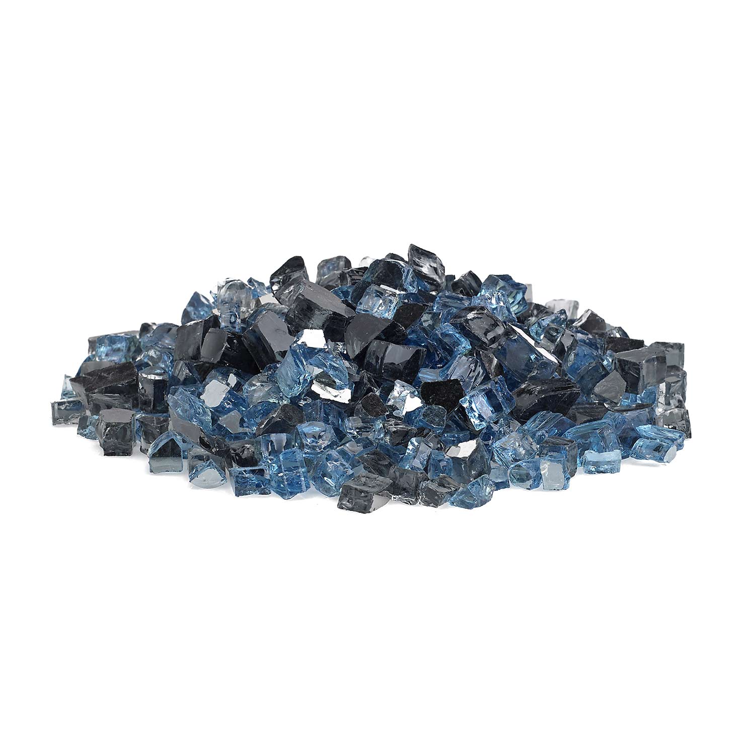 American Fire Glass 1/2 - Inch Premium Fire Glass, 10 - Pounds, Maui Breeze Reflective - by American Fire Glass | Buy at Agent BBQ