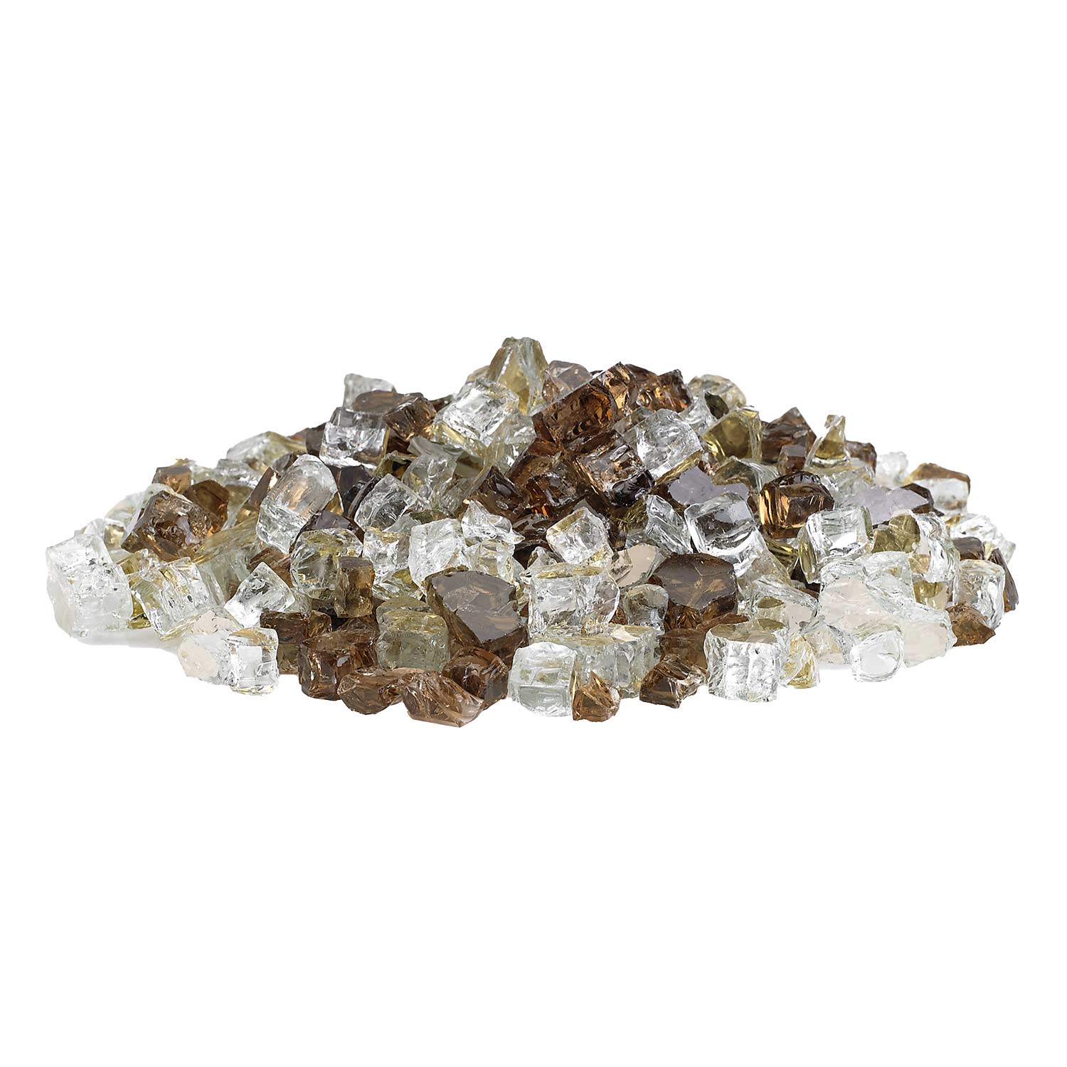 American Fire Glass 1/2 - Inch Premium Fire Glass, 10 - Pounds, Zion Reflective - by American Fire Glass | Buy at Agent BBQ