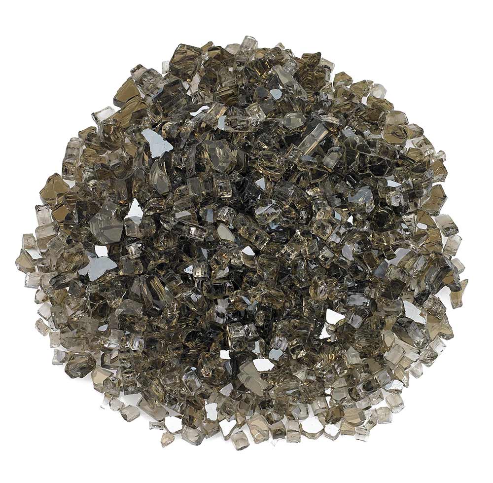 American Fire Glass 1/4 - Inch Premium Fire Glass, 10 - Pounds, Bronze Reflective - by American Fire Glass | Buy at Agent BBQ