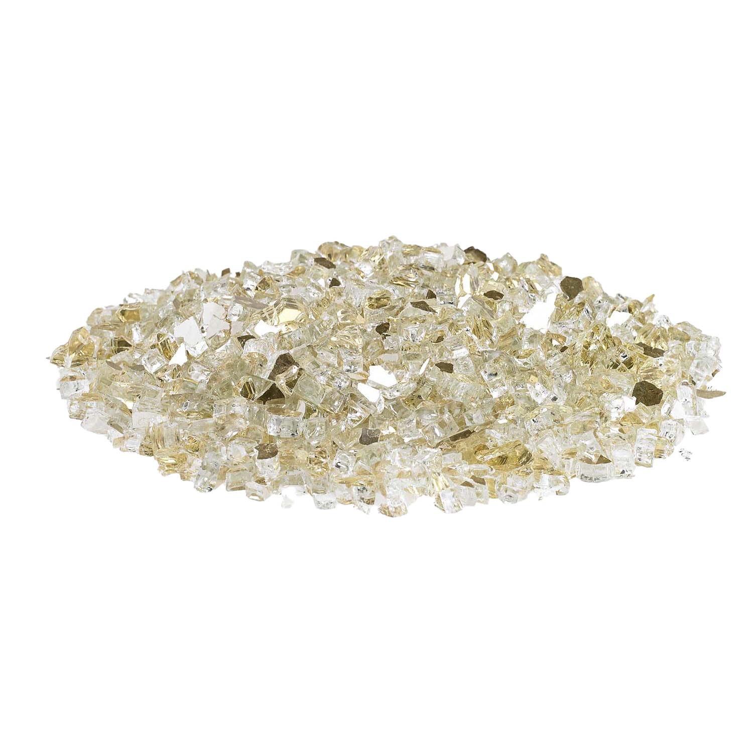 American Fire Glass 1/4 - Inch Premium Fire Glass, 10 - Pounds, Gold Reflective - by American Fire Glass | Buy at Agent BBQ