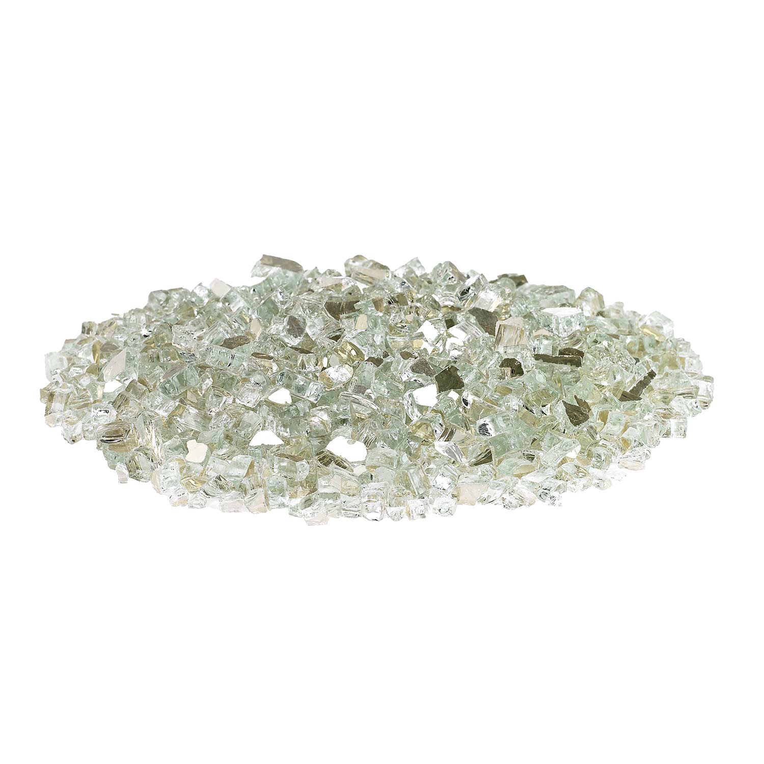 American Fire Glass 1/4 - Inch Premium Fire Glass, 10 - Pounds, Platinum Reflective - by American Fire Glass | Buy at Agent BBQ
