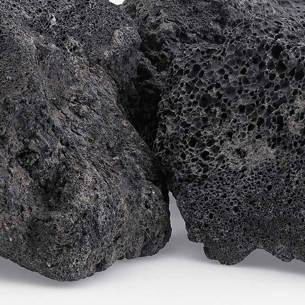 American Fire Glass 20 - Pound Black Lava Rock, XXL 4 - 6 Inch - by American Fire Glass | Buy at Agent BBQ
