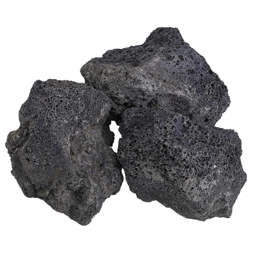 American Fire Glass 20 - Pound Black Lava Rock, XXL 4 - 6 Inch - by American Fire Glass | Buy at Agent BBQ