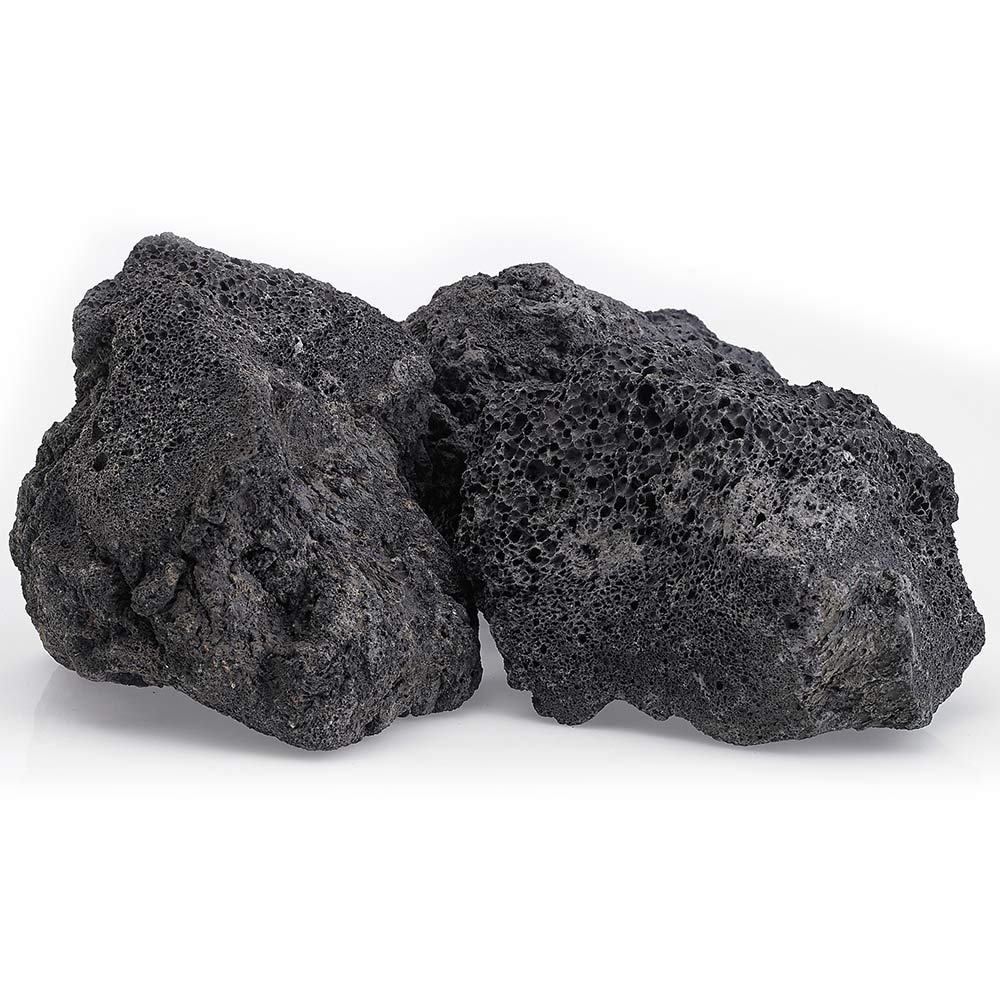 American Fire Glass 20 - Pound Black Lava Rock, XXL 4 - 6 Inch - by American Fire Glass | Buy at Agent BBQ