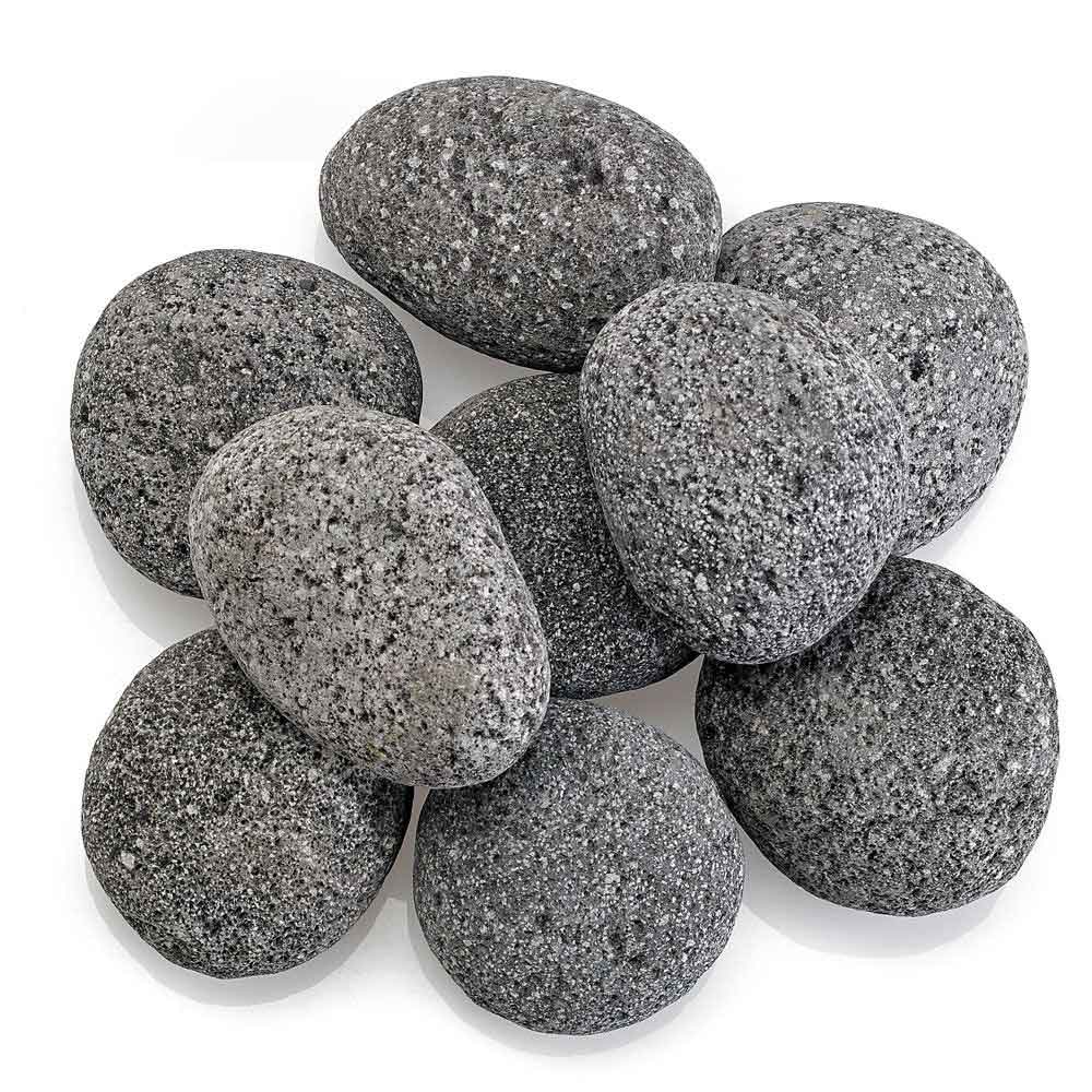 American Fire Glass Gray Lava Stone, 20 pounds, Large 2 - 4 Inch - by American Fire Glass | Buy at Agent BBQ