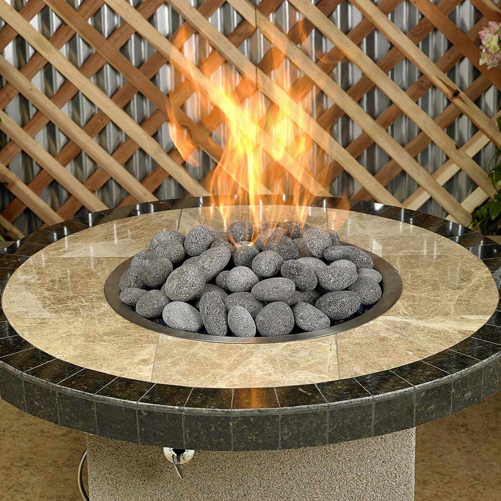 American Fire Glass Gray Lava Stone, 20 pounds, Large 2 - 4 Inch - by American Fire Glass | Buy at Agent BBQ