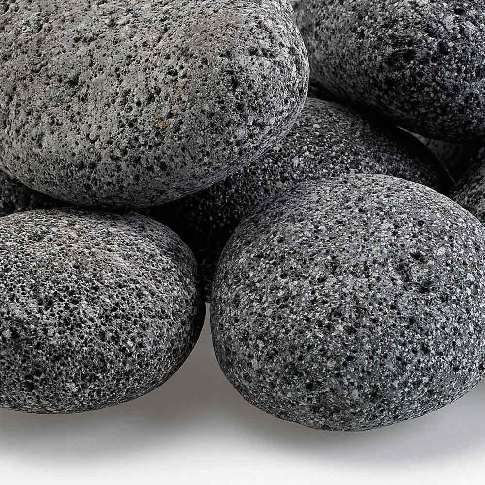 American Fire Glass Gray Lava Stone, 20 pounds, Large 2 - 4 Inch - by American Fire Glass | Buy at Agent BBQ