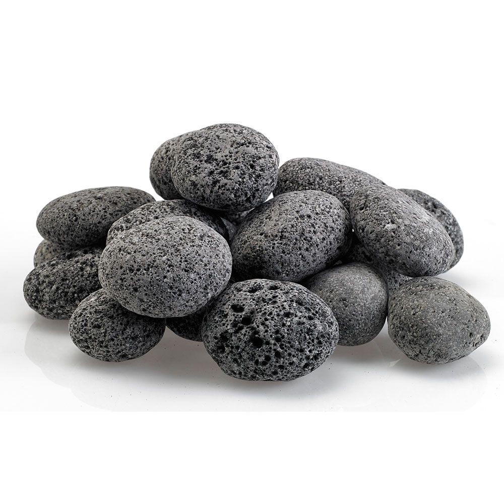 American Fire Glass Gray Lava Stone, 20 pounds, Medium 1 - 2 Inch - by American Fire Glass | Buy at Agent BBQ