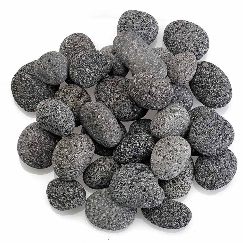American Fire Glass Gray Lava Stone, 20 pounds, Small 1/2 - 1 Inch - by American Fire Glass | Buy at Agent BBQ