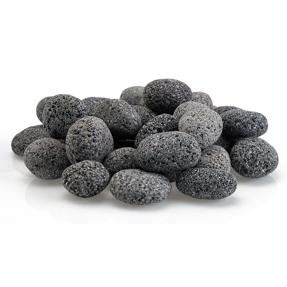 American Fire Glass Gray Lava Stone, 20 pounds, Small 1/2 - 1 Inch - by American Fire Glass | Buy at Agent BBQ