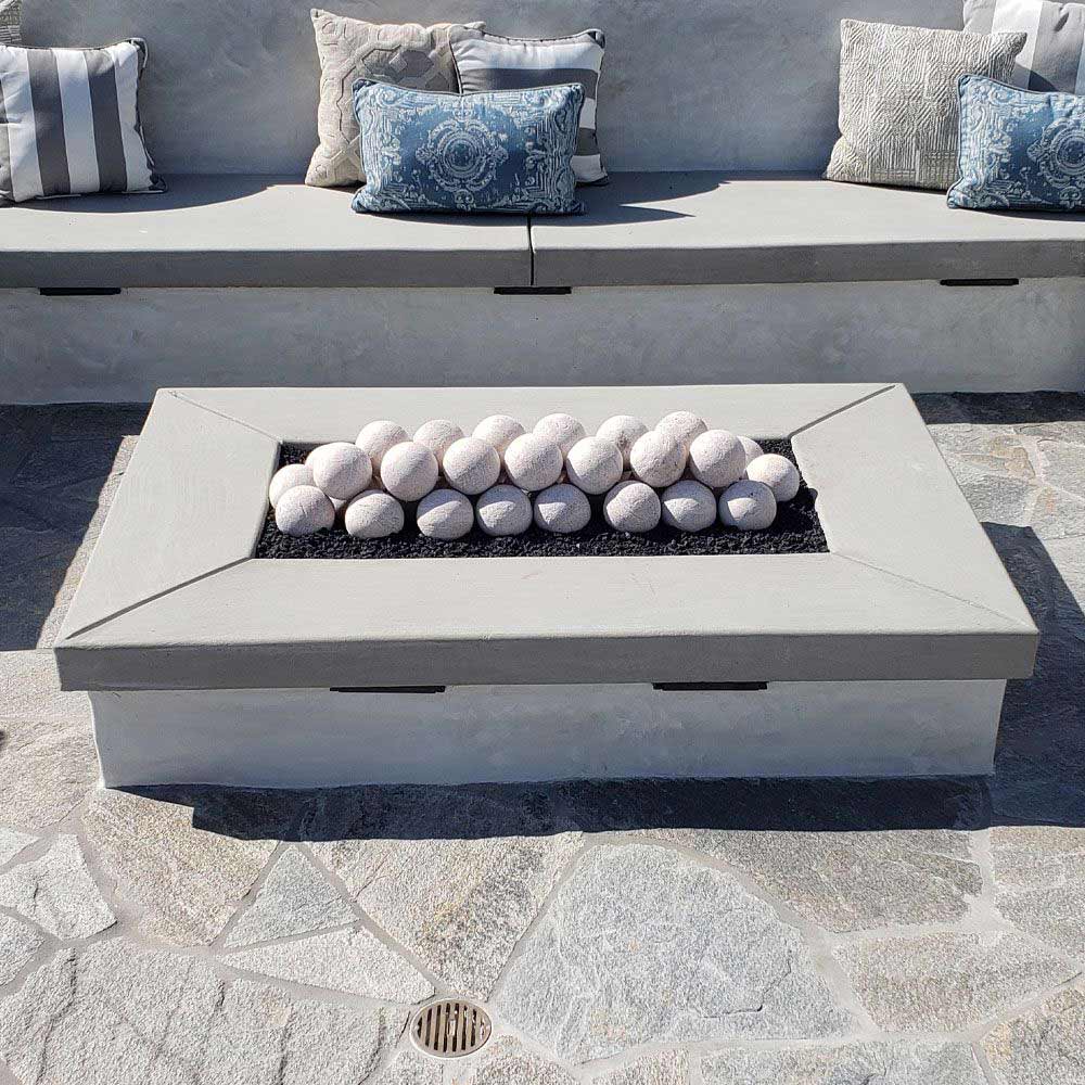 American Fire Glass Lite Stone Balls, 6 Stone Set - by American Fire Glass | Buy at Agent BBQ