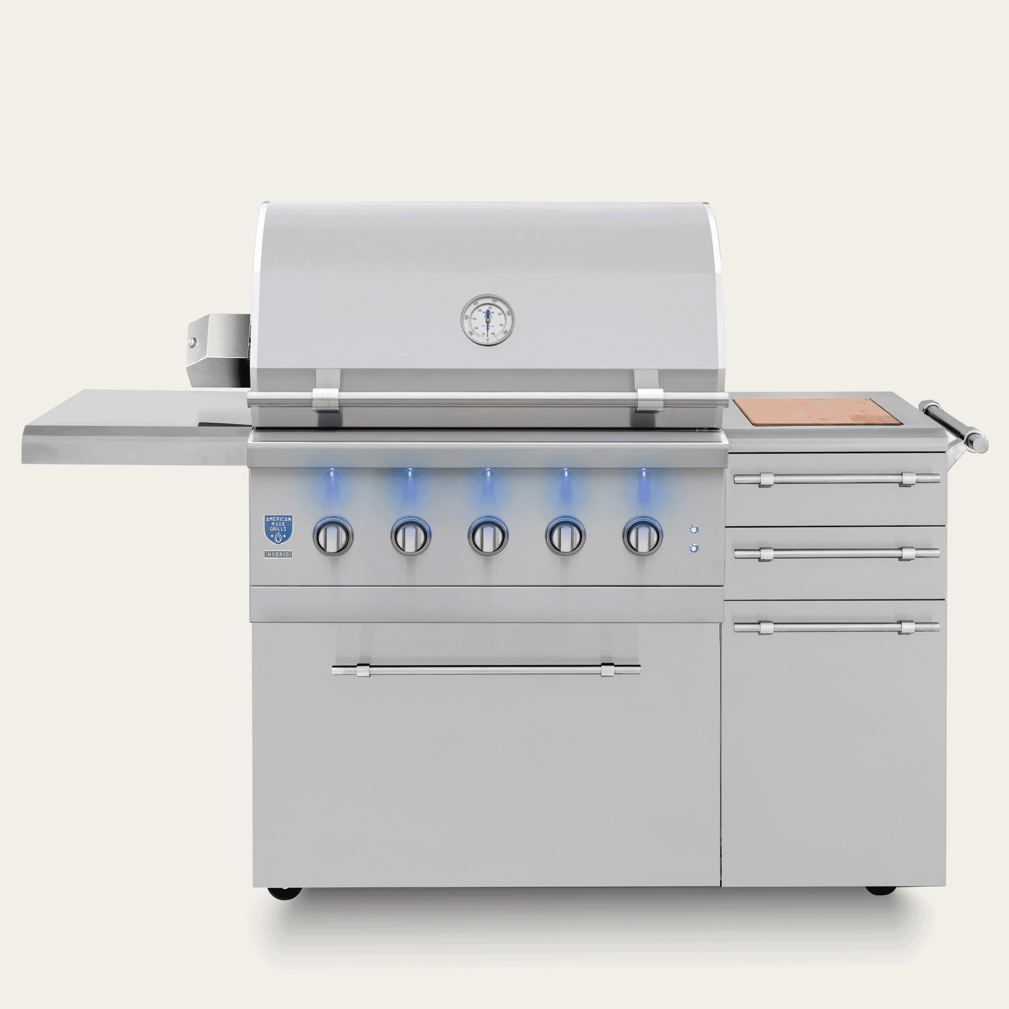 Freestanding Encore - 36" Hybrid Grill - by American Made Grills | Buy at Agent BBQ