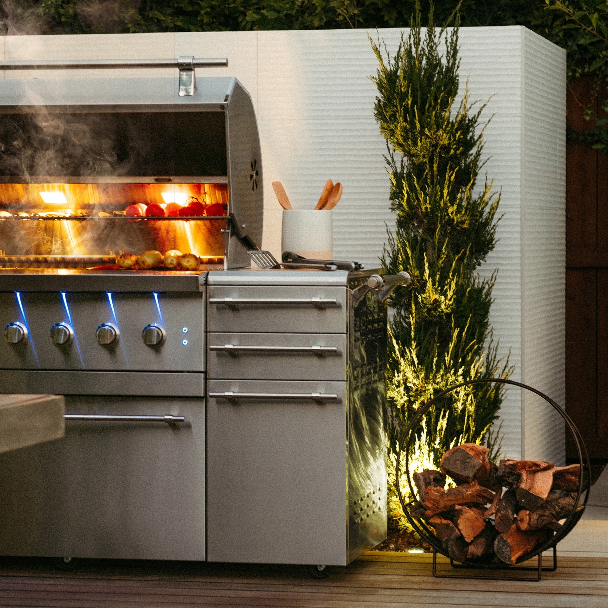 Freestanding Encore - 54" Hybrid Grill - by American Made Grills | Buy at Agent BBQ