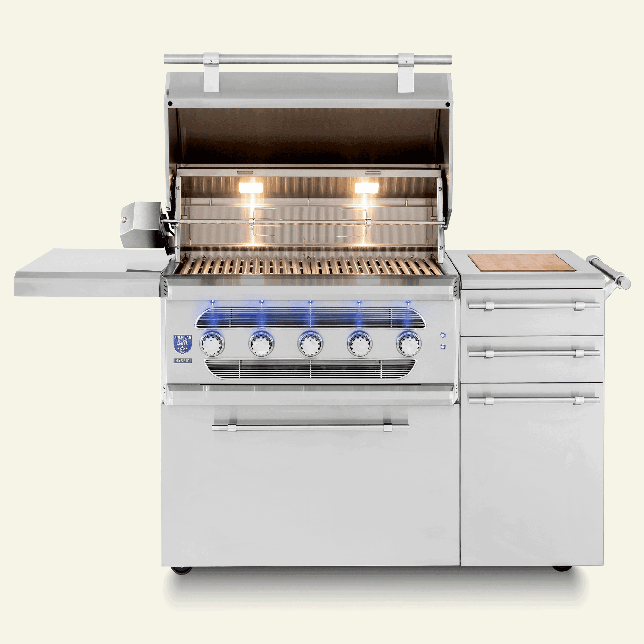Freestanding Muscle - 36" Hybrid Grill - by American Made Grills | Buy at Agent BBQ