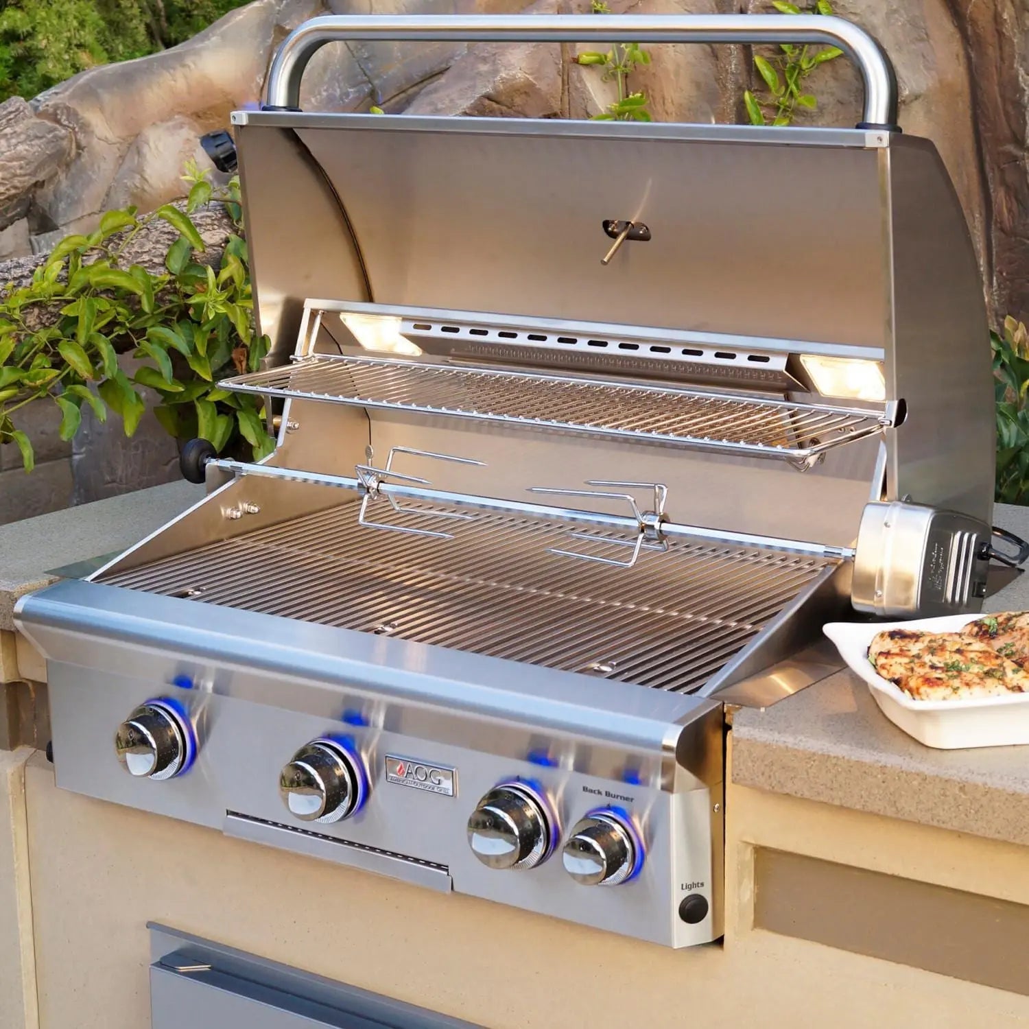 American Outdoor Grill L - Series 30 - Inch 3 - Burner Built - In Natural Gas Grill With Rotisserie - 30NBL - by American Outdoor Grill | Buy at Agent BBQ
