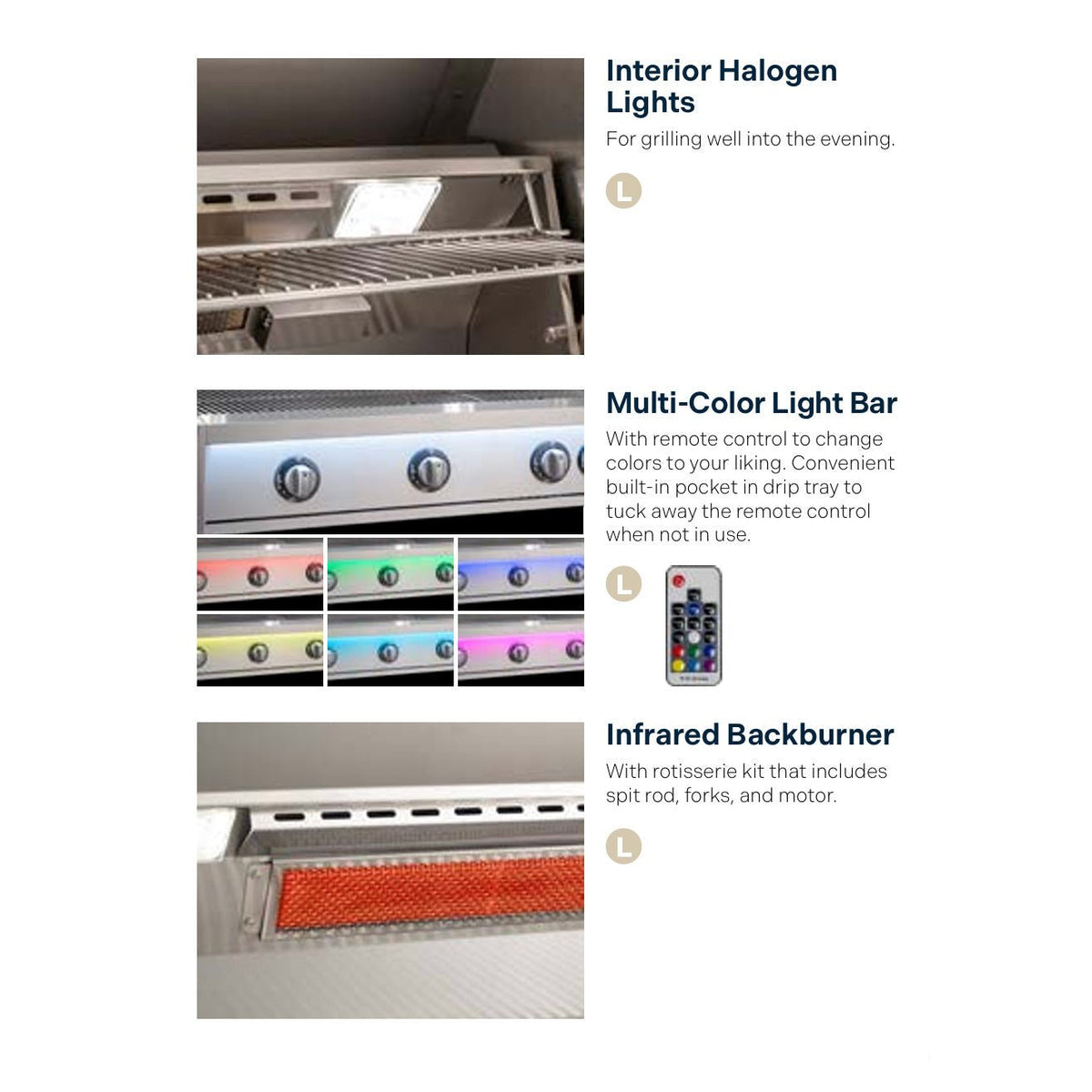American Outdoor Grill L-Series 30-Inch Freestanding Gas Grill W/ Rotisserie Kit - by American Outdoor Grill | Buy at Agent BBQ