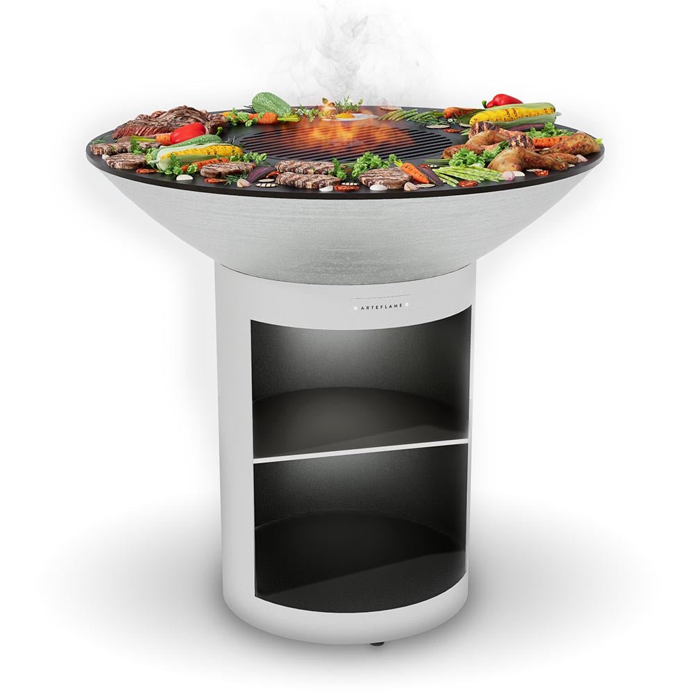 Arteflame Classic 40″ — Storage Base Flat-Top Grill & Fire Bowl (CORTEN Steel) - All Products, Arteflame Grills by Arteflame | Buy at Agent BBQ