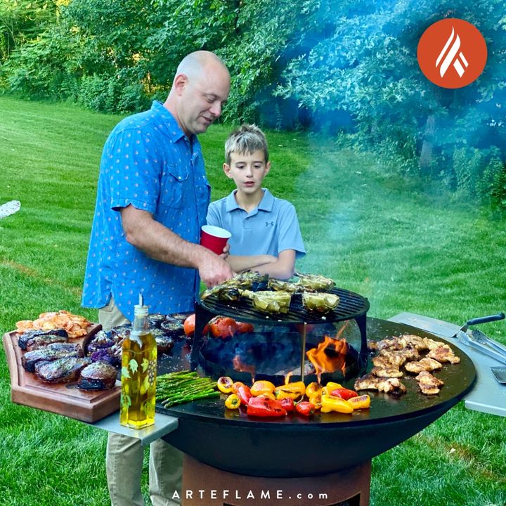 Arteflame Grill Side Warming Table - by Arteflame | Buy at Agent BBQ