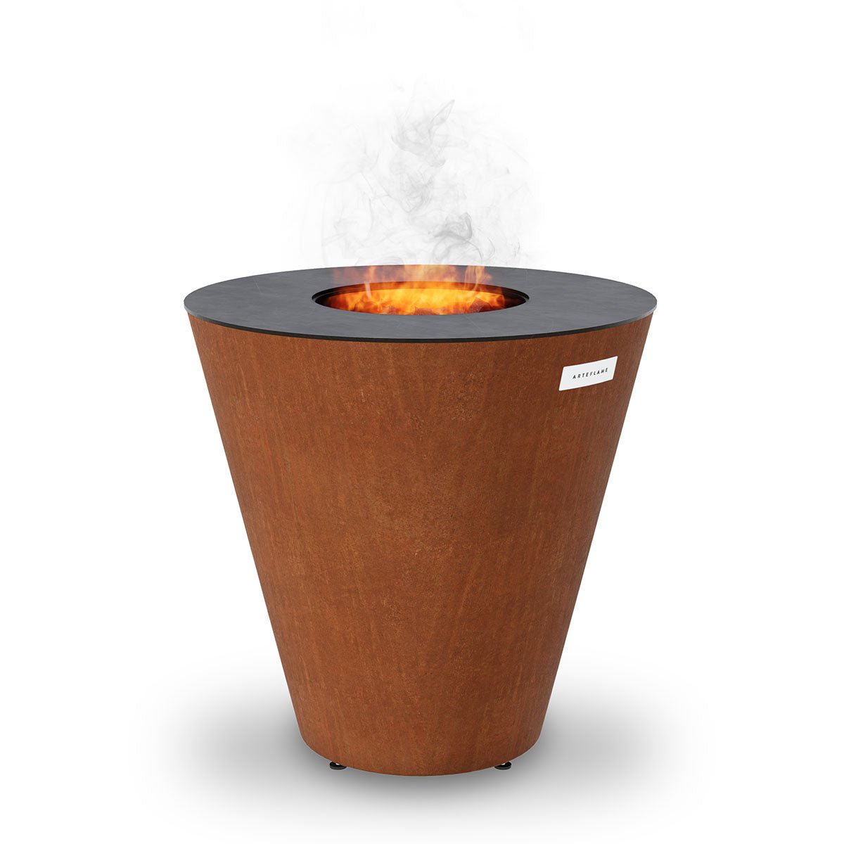 Arteflame ONE30 — 30″ One Series Flat-Top Charcoal Grill & Fire Bowl (Single-Piece CORTEN Steel) - All Products, Arteflame Grills by Arteflame | Buy at Agent BBQ