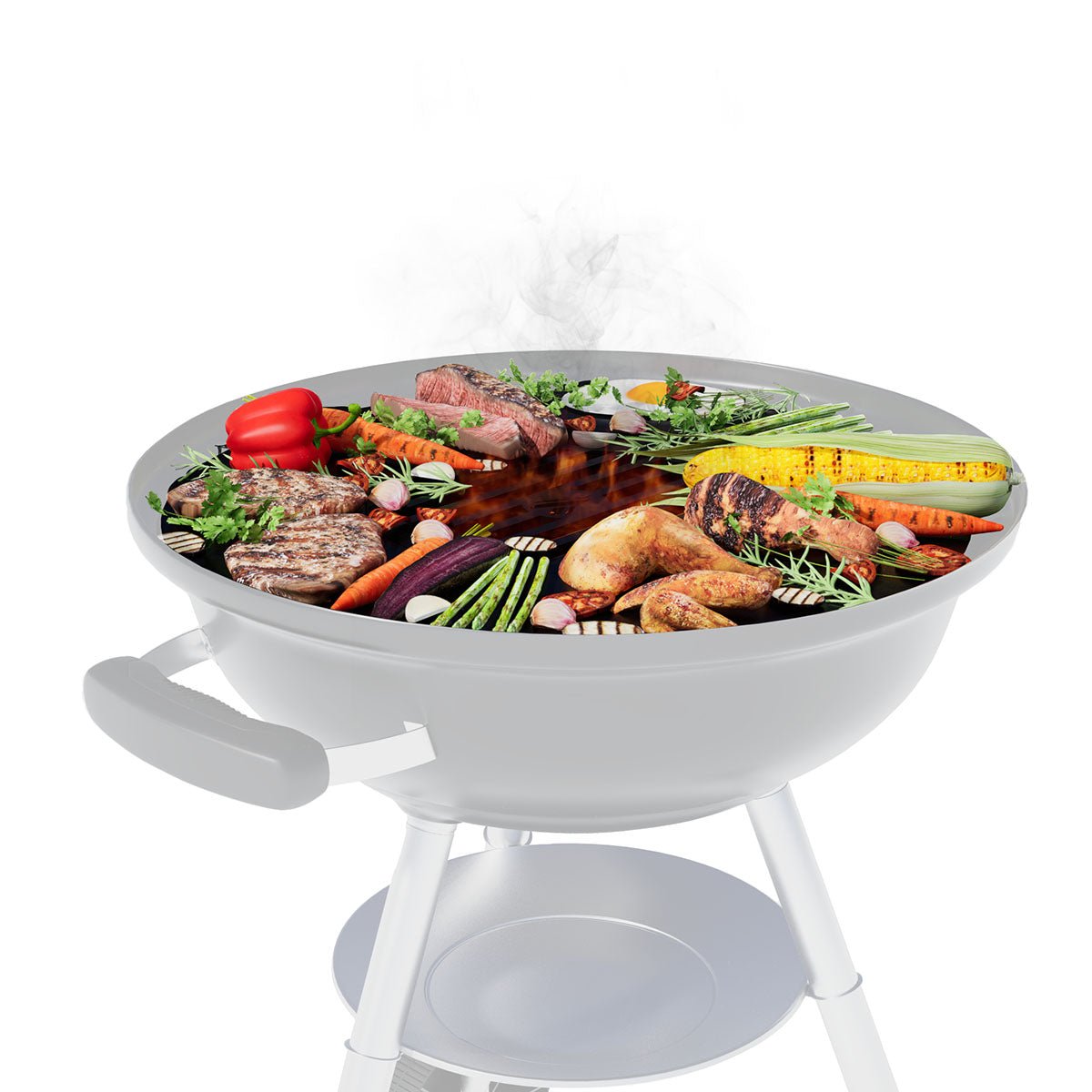 Arteflame Two-Piece Flat-Top Insert — Fits Weber® Kettle Charcoal Grills (Griddle Ring + Center Grill Grate) - All Products,Replacement Grill Inserts by Arteflame | Buy at Agent BBQ