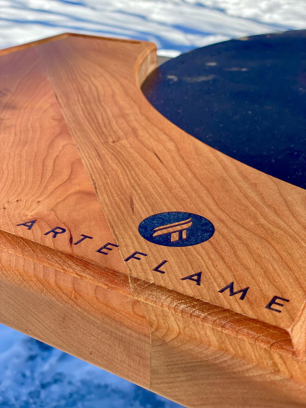 Custom Cherry Wood Cutting Block for 30" Arteflame Grills - Enhance Your Cooking - by Arteflame | Buy at Agent BBQ