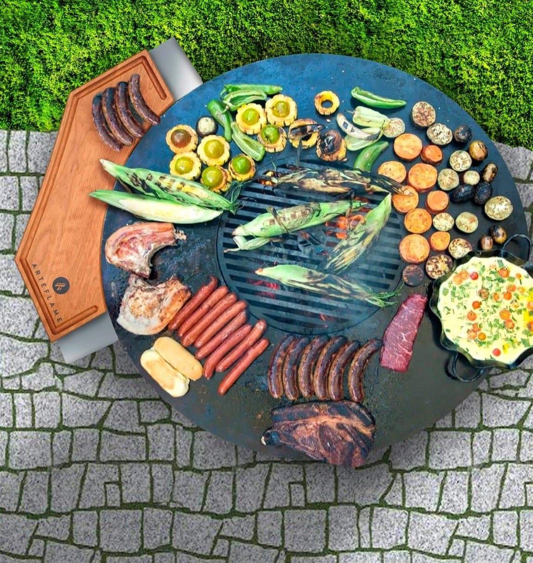 Custom Cherry Wood Cutting Block for 30" Arteflame Grills - Enhance Your Cooking - by Arteflame | Buy at Agent BBQ