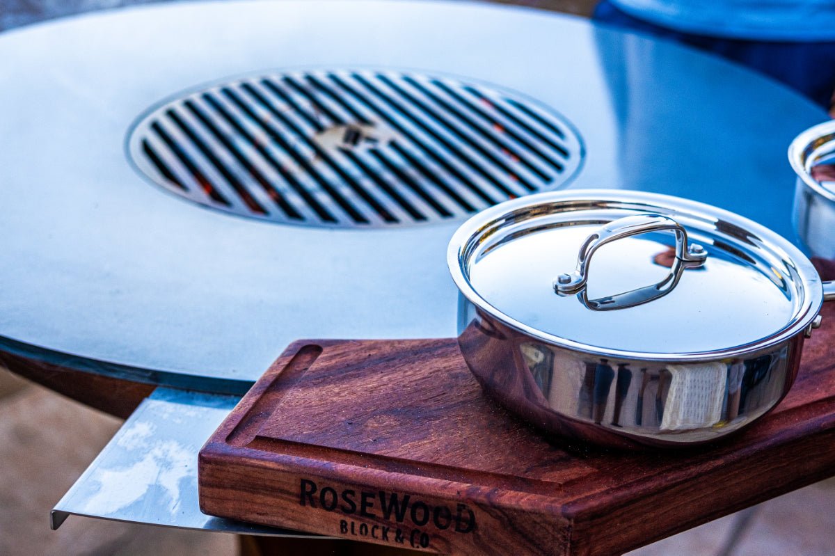 Custom Cherry Wood Cutting Block for 30" Arteflame Grills - Enhance Your Cooking - by Arteflame | Buy at Agent BBQ