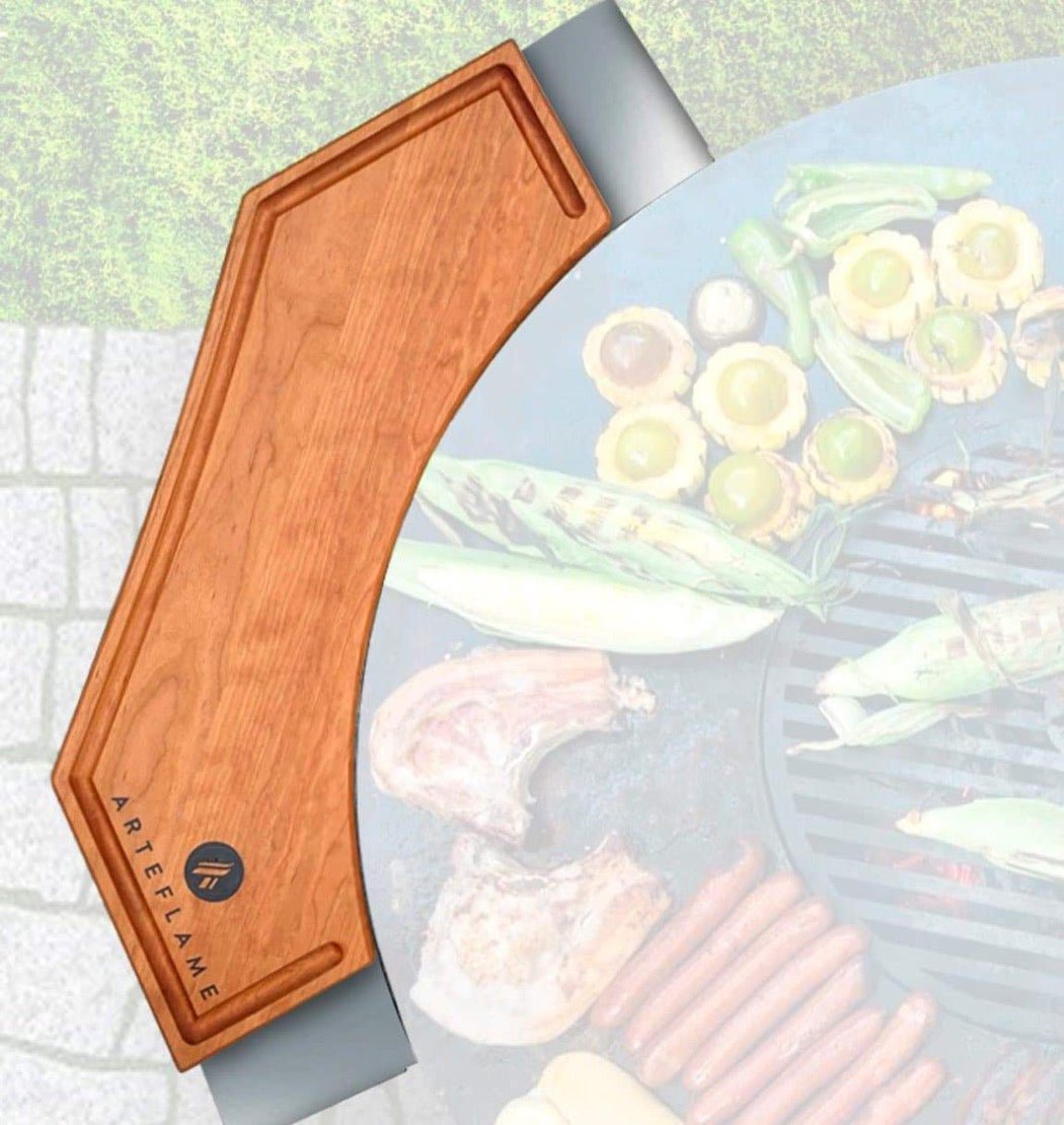 Custom Cherry Wood Cutting Block for 30" Arteflame Grills - Enhance Your Cooking - by Arteflame | Buy at Agent BBQ