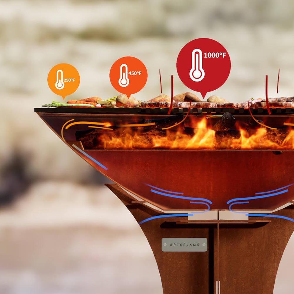 Fire Base, Updated Version with Improved Airflow - All Products, Accessories by Arteflame | Buy at Agent BBQ