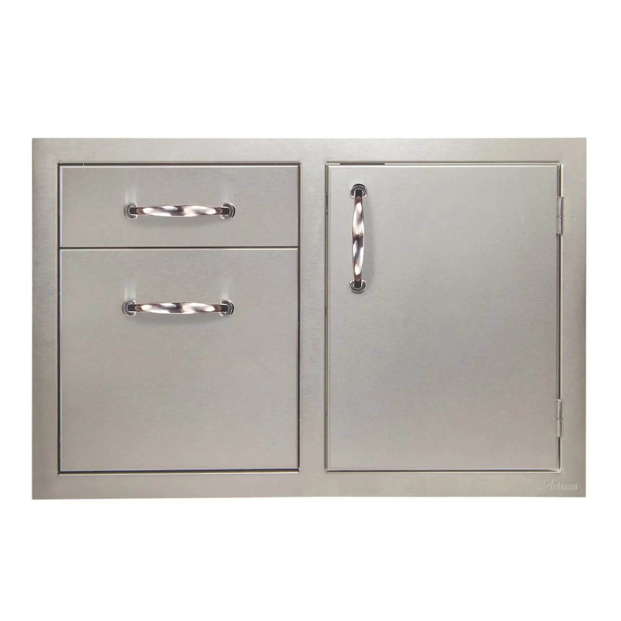 Artisan 32 - Inch Soft - Close Right Hinge Door & Double Drawer Combo - by Artisan | Buy at Agent BBQ