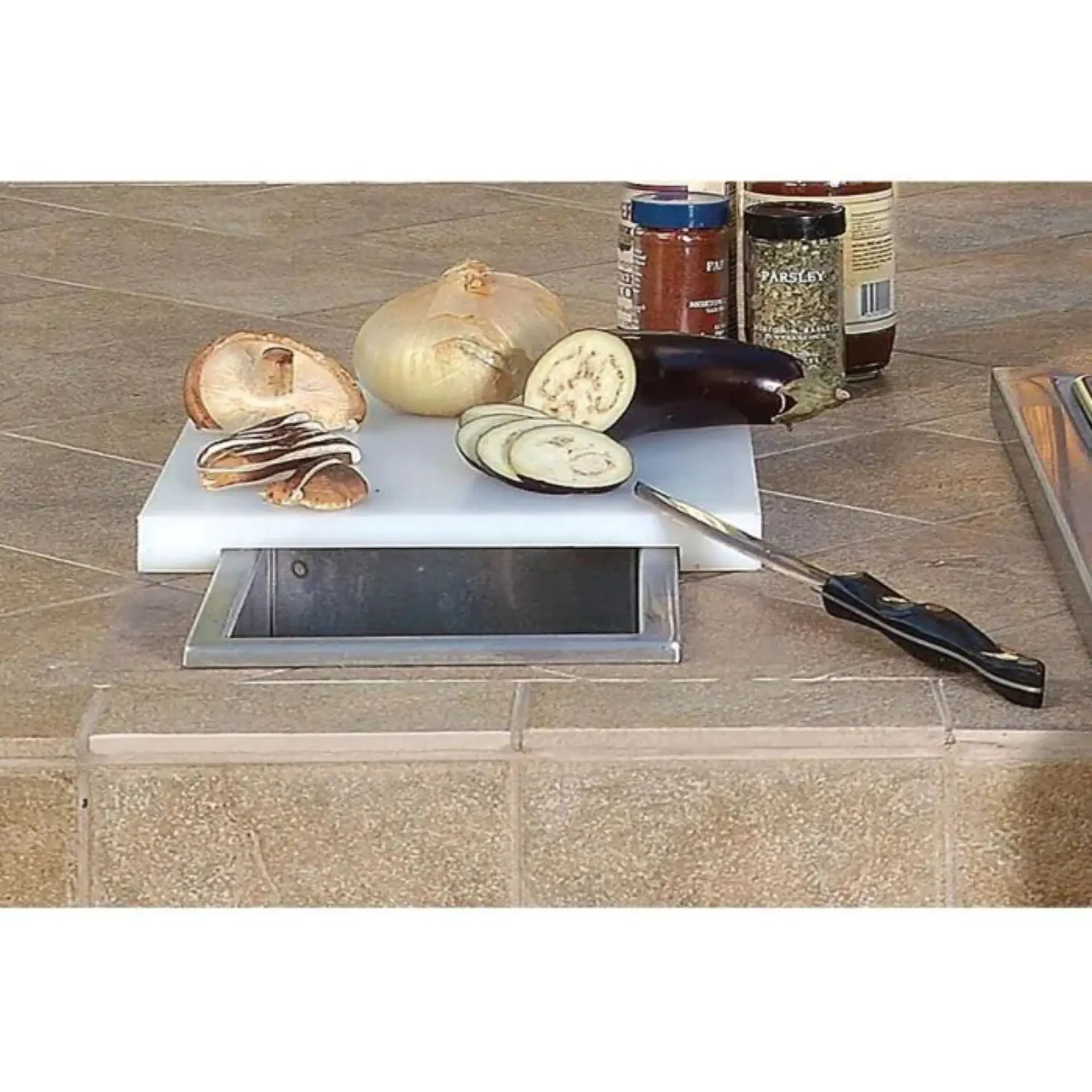 Artisan Prep And Waste Chute w/ Cutting Board Cover - by Artisan | Buy at Agent BBQ