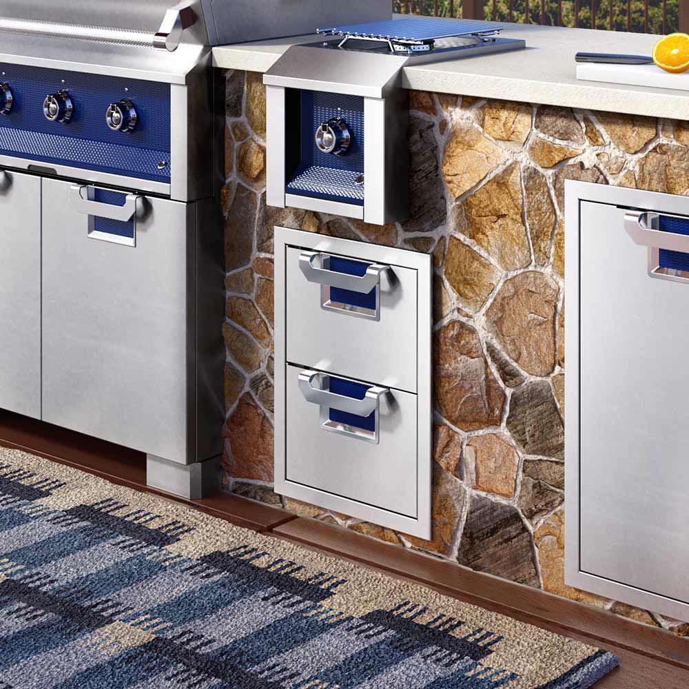Aspire by Hestan AEDR16 Double Storage Drawers, 16-Inches - Grill : Cabinetry by Aspire by Hestan | Buy at Agent BBQ