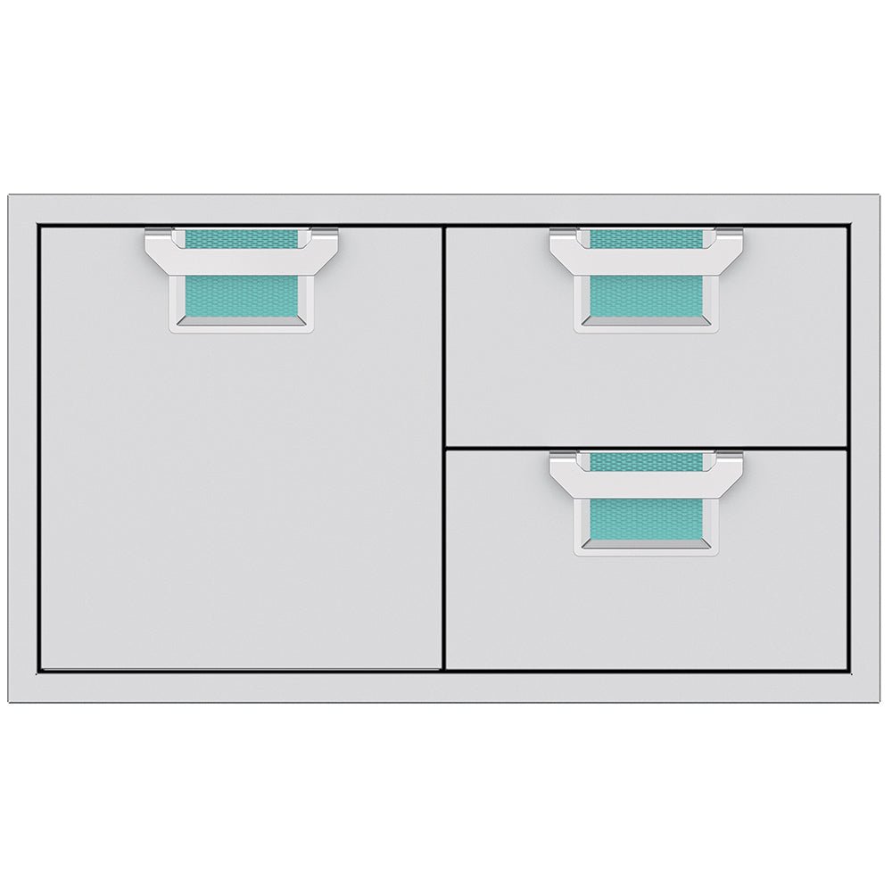 Aspire by Hestan AESDR36 Double Drawer and Storage Door Combo, 36-Inches - Grill : Cabinetry by Aspire by Hestan | Buy at Agent BBQ