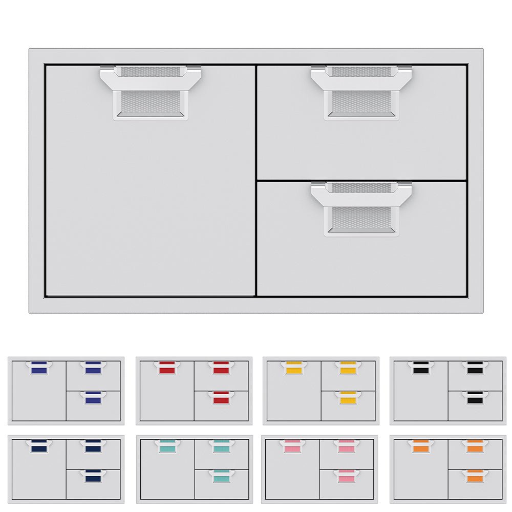 Aspire by Hestan AESDR36 Double Drawer and Storage Door Combo, 36-Inches - Grill : Cabinetry by Aspire by Hestan | Buy at Agent BBQ