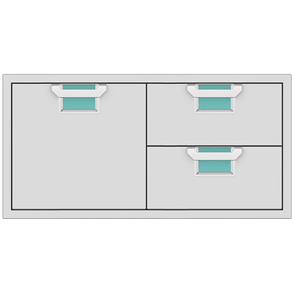 Aspire by Hestan AESDR42 Double Drawer and Storage Door Combo, 42-Inches - Grill : Cabinetry by Aspire by Hestan | Buy at Agent BBQ