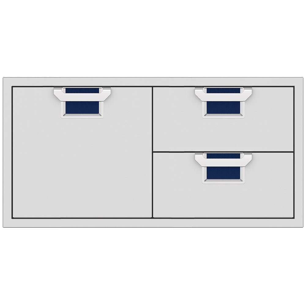 Aspire by Hestan AESDR42 Double Drawer and Storage Door Combo, 42-Inches - Grill : Cabinetry by Aspire by Hestan | Buy at Agent BBQ