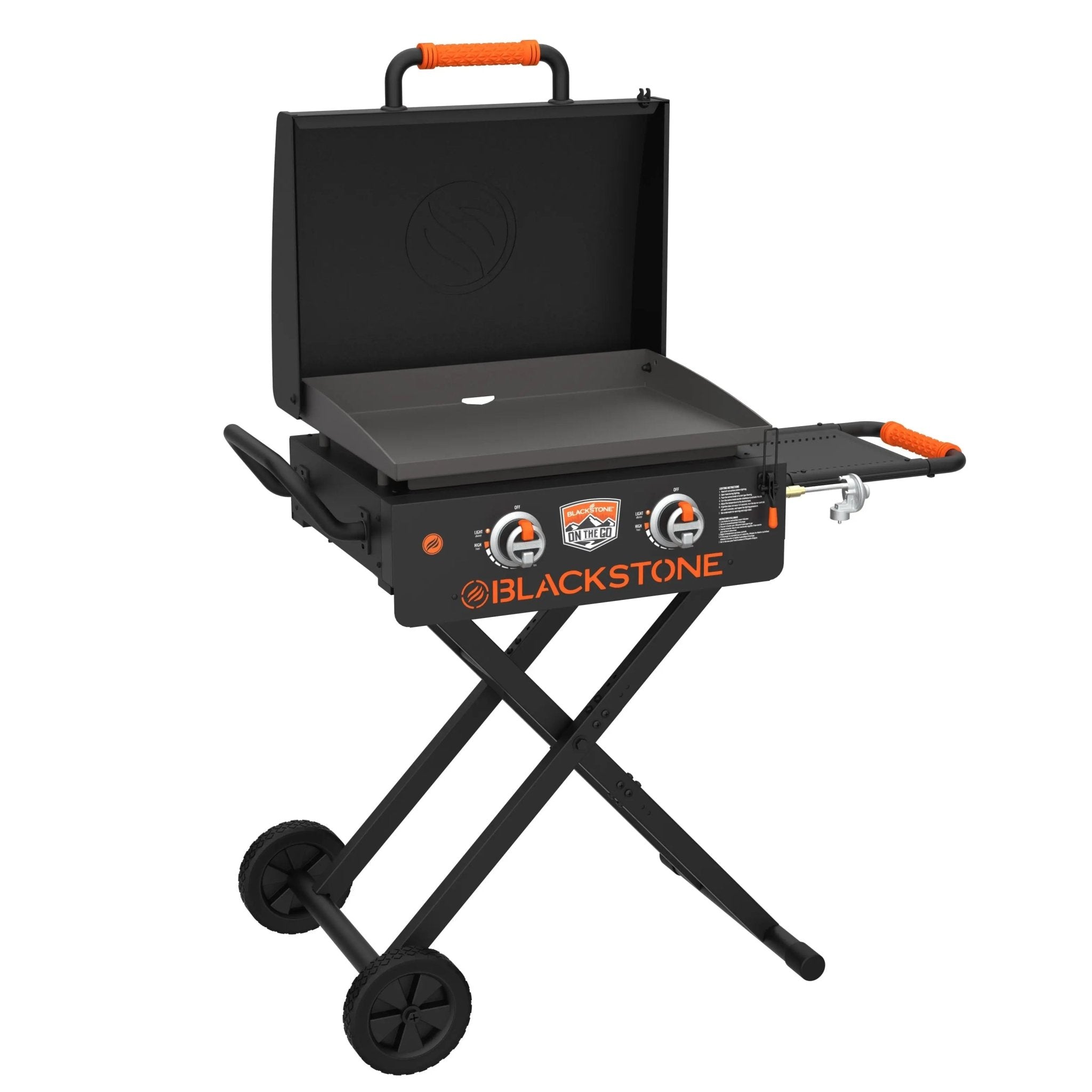 Blackstone - 22" On The Go Scissor Cart Griddle W/Hood - 2350 - by Blackstone | Buy at Agent BBQ